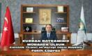 FATİH ÇAPRAZ’IN KURBAN BAYRAMI MESAJI