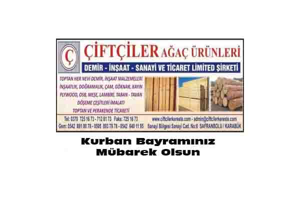 ÇİFTÇİLER AĞAÇ ÜRÜNLERİ BAYRAM MESAJI