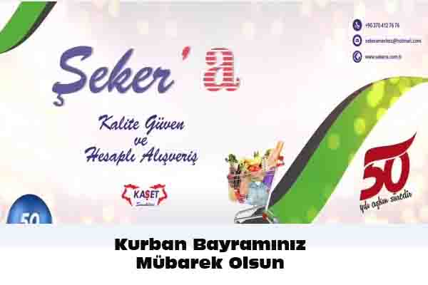 ŞEKER” MARKET JURBAN BAYRAMI MESAJI