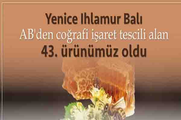 Yenice Ihlamur Balı’nın, Avrupa Birliği Tarafından Tescillendi