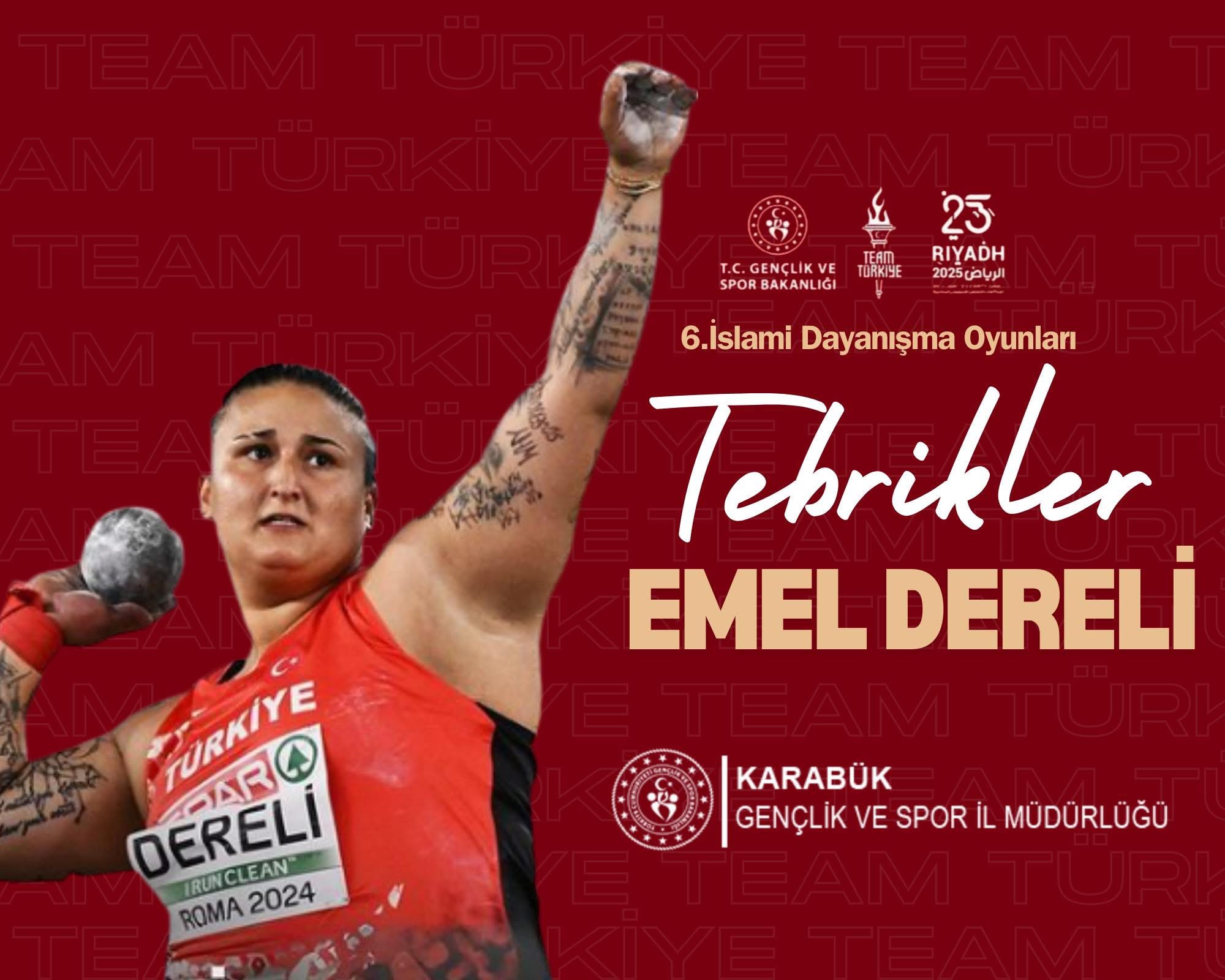 Emel Dereli’den Altın Madalya
