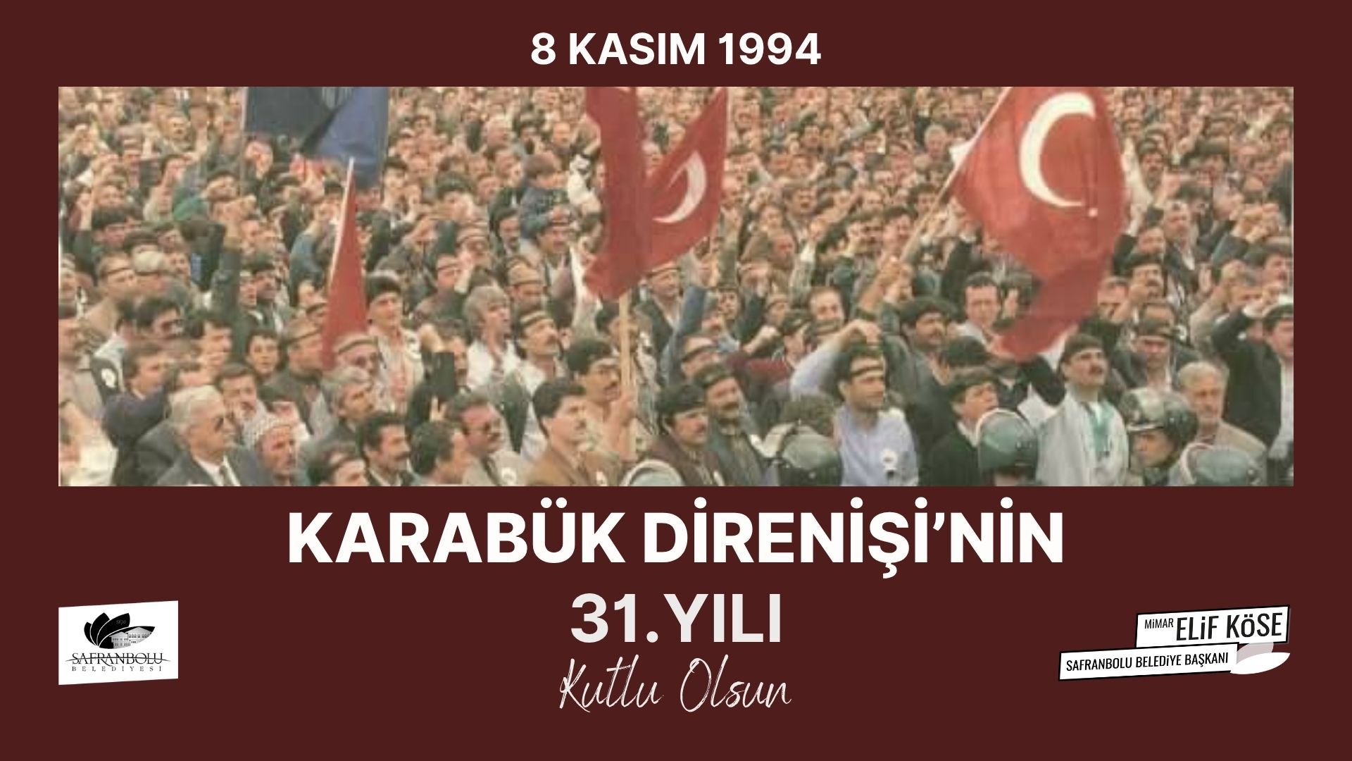 Başkan Elif Köse’den 8 Kasım Mesajı