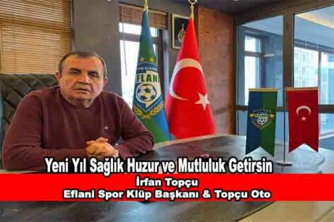 İrfan Topçu’nun Yeni Yıl Mesajı