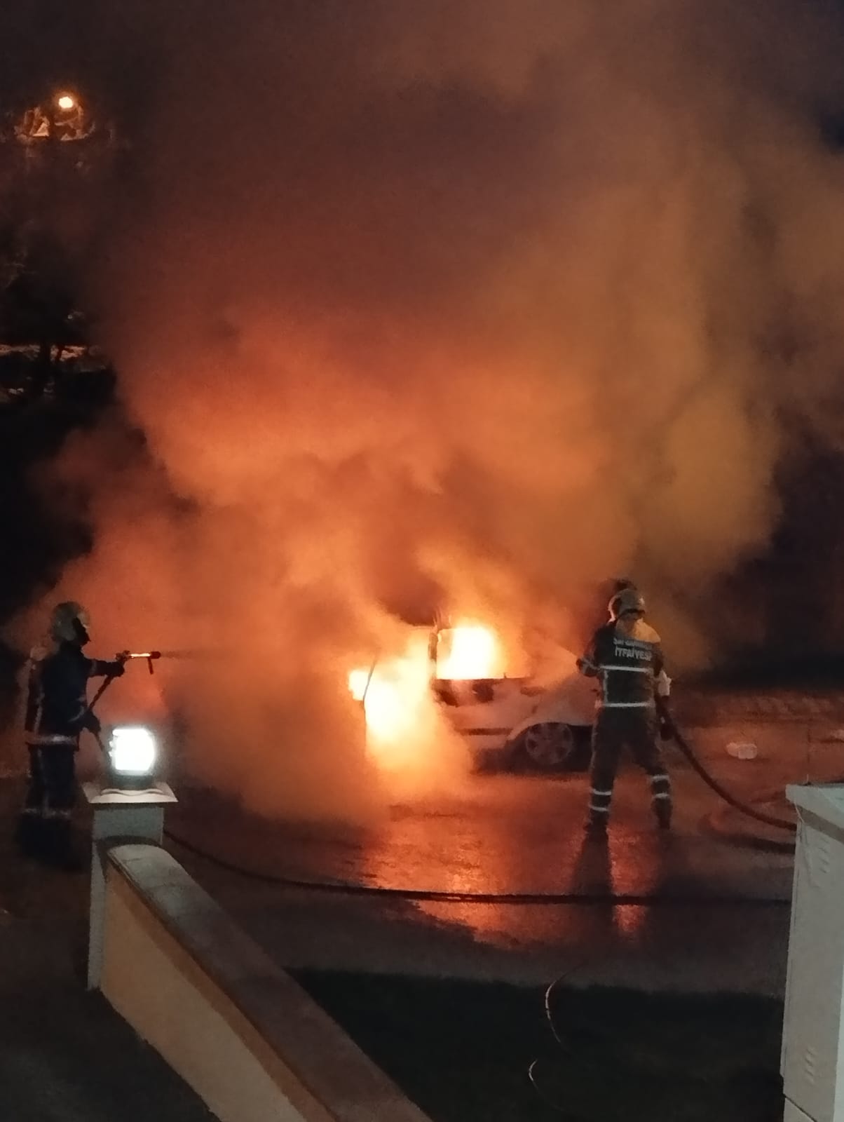 Safranbolu’da Bir Araç Alevlere Teslim Oldu