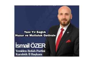 İsmail Özer’in Yeni Yıl Mesajı