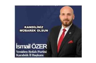 İSMAİL ÖZER’İN KANDİL MESAJI