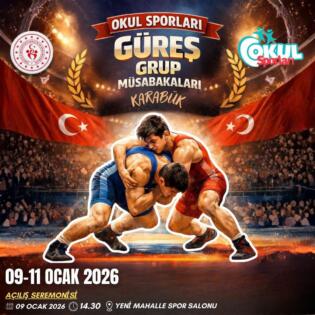 Okul Sporları Güreş Grup Müsabakaları Karabük’te Başlıyor