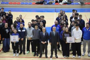OKUL SPORLARI GENÇLER BASKETBOL GRUP MÜSABAKALARI AÇILIŞ SEREMONİSİYLE BAŞLADI