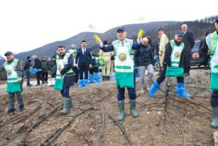 Yangında Zarar Gören Kamış Köyü’nde Tohum Dikim Töreni Gerçekleştirildi