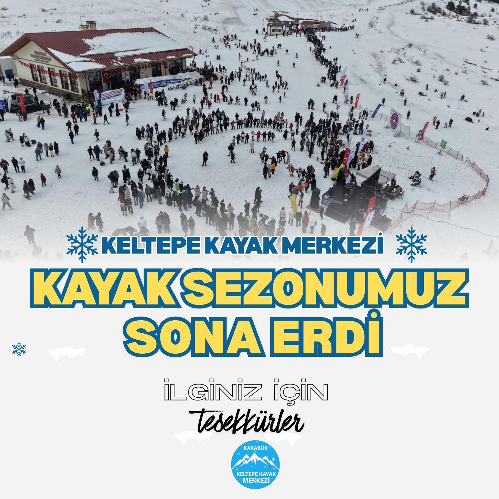 Keltepe’de Kayak Sezonu Sona Erdi