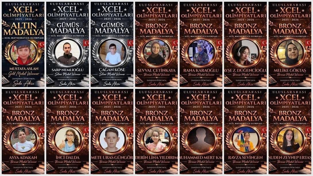 Uluslararası XCEL Matematik Olimpiyatları’nda Karabük BİLSEM Başarısı