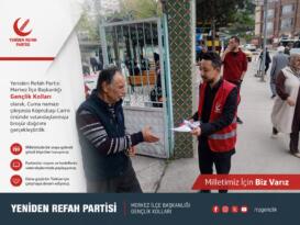 Yeniden Refah Partisi Gençlik Kollarından Saha Çalışması