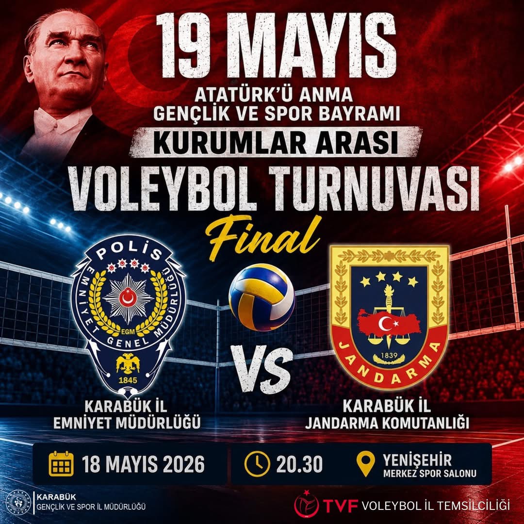 Kurumlar Arası Voleybol Turnuvası’nda Final Heyecanı Başlıyor