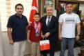 Nevzat Akbaş Türkiye Şampiyonu Muhammed Fatih Lort’u Tebrik Etti