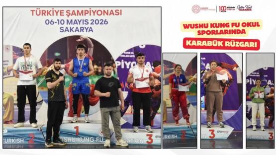 Wushu Kung Fu Okul Sporlarında Karabük Rüzgarı
