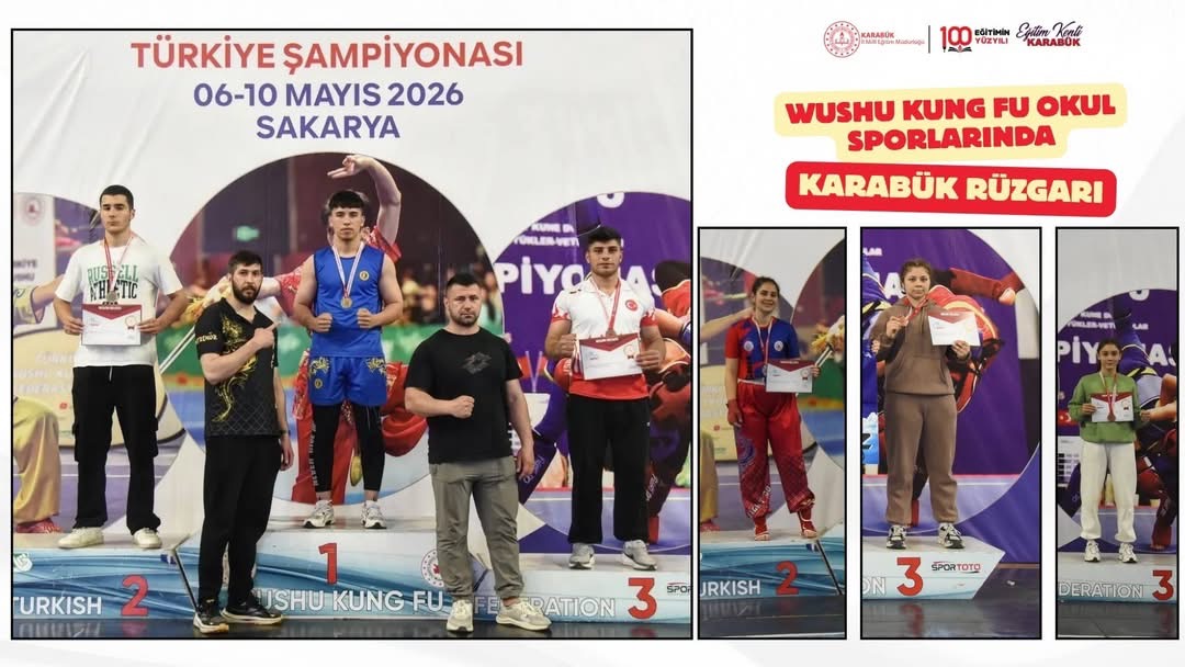 Wushu Kung Fu Okul Sporlarında Karabük Rüzgarı