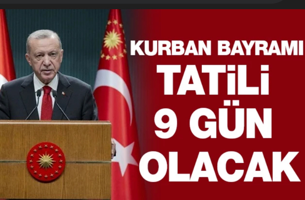 Cumhurbaşkanı Recep Tayyip Erdoğan Açıkladı Kurban Bayramı Tatili 9 Gün