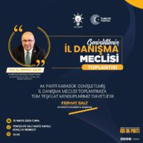 AK Parti Genişletilmiş İl Danışma Meclisi Toplantısı Gerçekleştirilecek