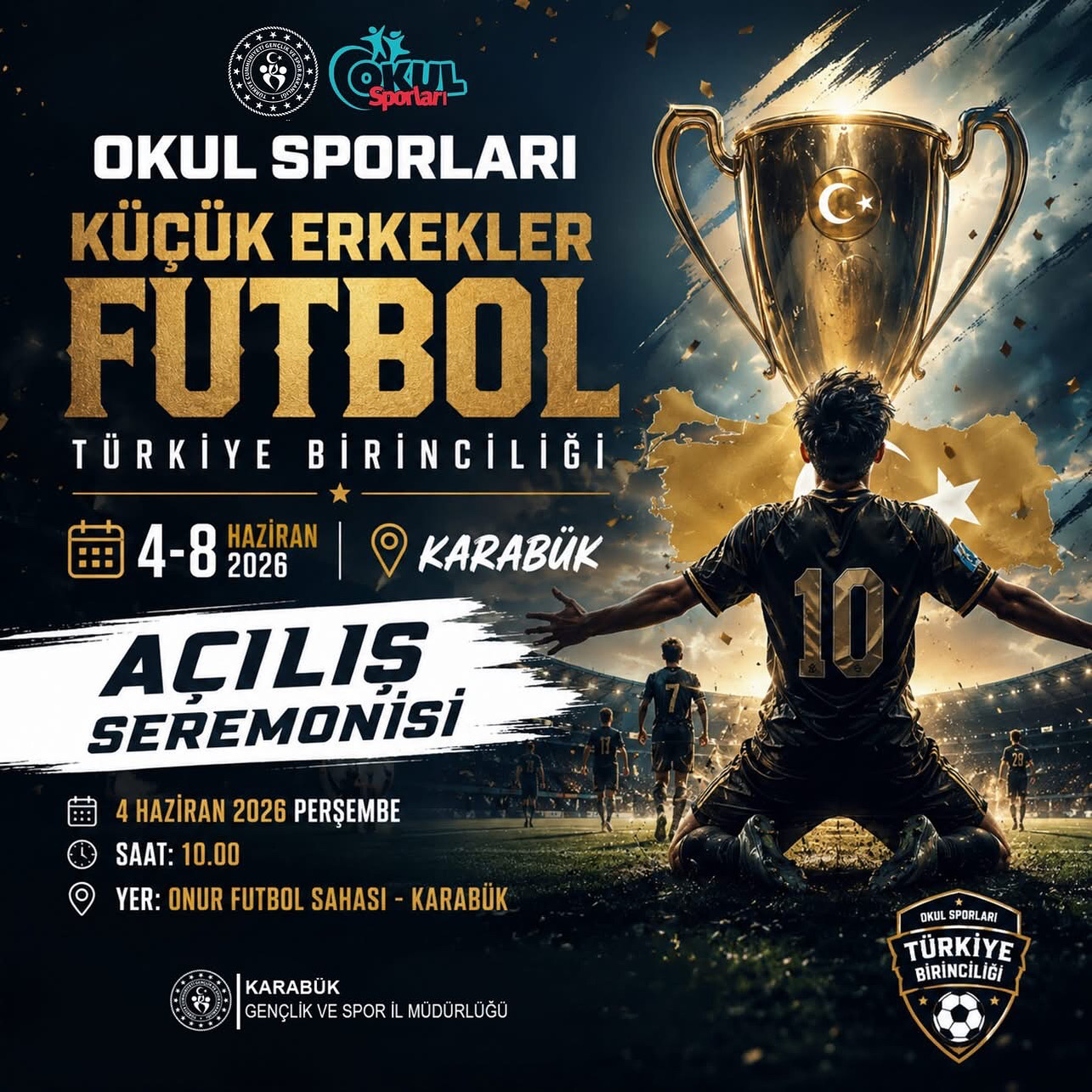 Küçük Erkekler Futbol Türkiye Birinciliği Karabük’te Başlıyor