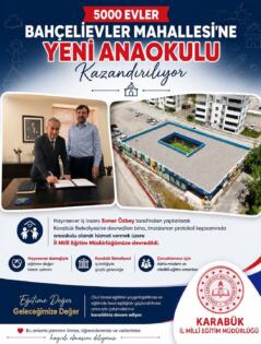 5000 Evler Bahçelievler Mahallesi’ne Yeni Anaokulu Kazandırılıyor
