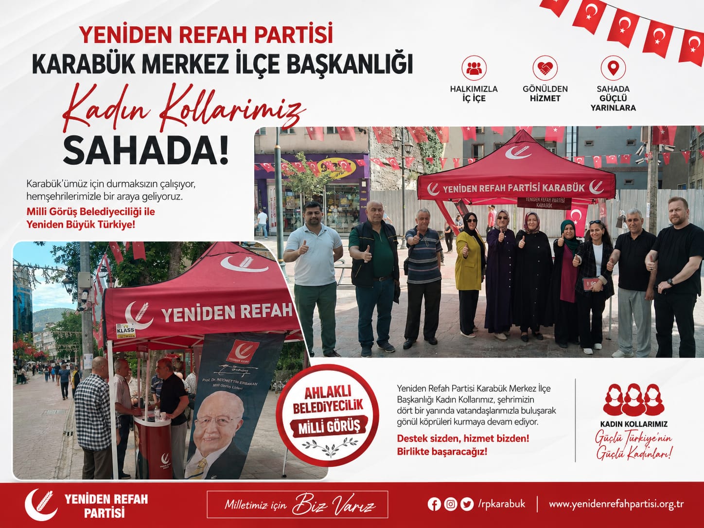 YENİDEN REFAH PARTİSİ KARABÜK MERKEZ İLÇE BAŞKANLIĞINDAN AÇIKLAMA