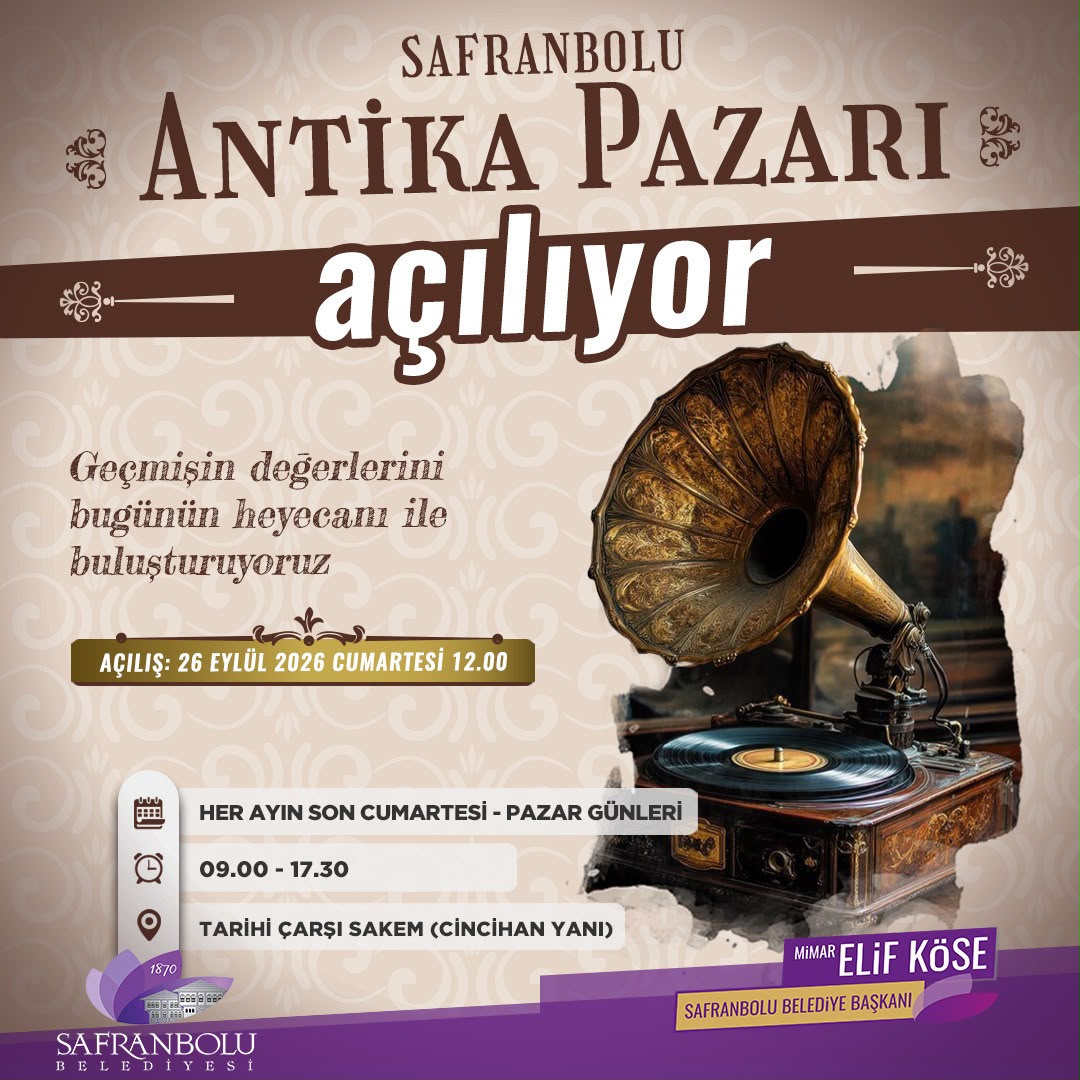Safranbolu Antika Pazarı Açılıyor