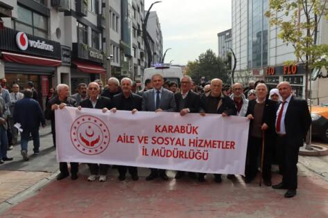 1 Ekim Dünya Yaşlılar Günü Kapsamında Farkındalık Yürüyüşü Gerçekleştirildi